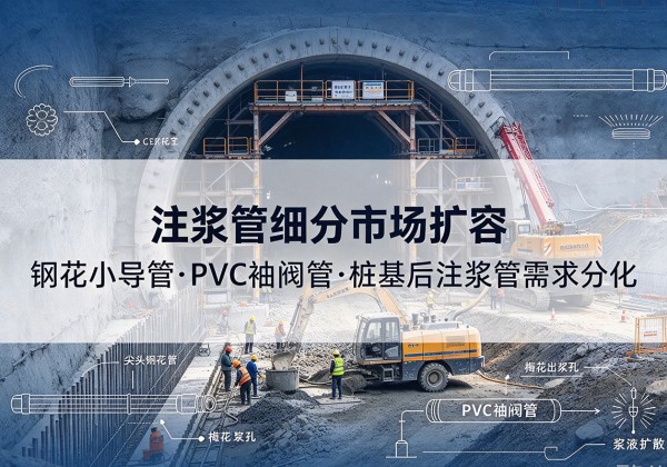 榆中注浆管细分市场扩容，隧道钢花小导管、PVC 袖阀管、桩基后注浆管需求分化